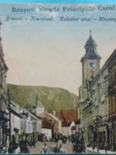 Carte Postala, Brasov, Strada Principele Carol, 1924