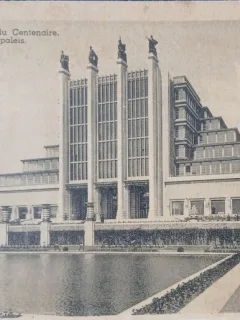 Carte Postala, Bruxelles, Palais du Centenaire, perioada interbelica
