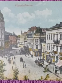 Carte postala, Bucuresti, Calea Victoriei, perioada interbelica