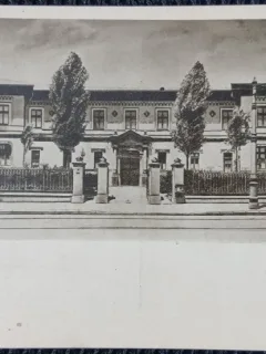 Carte Postala, Bucuresti, Scoala Centrala de Fete, Fatada principala, perioada interbelica
