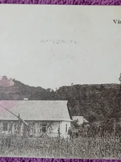 Carte postala, casa in Királyháza, localitate in Ukraina, 1917
