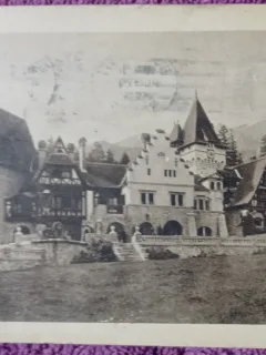 Carte postala, Castelul Peles, Corpul de Garda, perioada interbelica