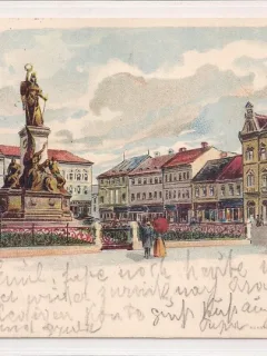 Carte postala circulata in anul 1900 Arad