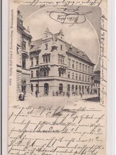 Carte postala circulata in anul 1901 Sibiu