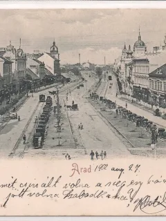 Carte postala circulata in anul 1902 Arad