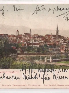 Carte postala circulata in anul 1902 Sibiu