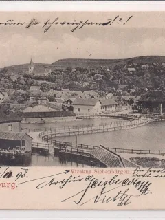Carte postala circulata in anul 1908 Ocna Sibiului