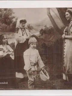 Carte postala circulata in anul 1910 - Fanilia Princiara Romana