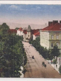 Carte postala circulata in perioada interbelica
