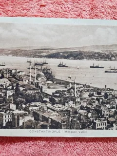 Carte postala Constantinopole, Moscheea Valide, inceput de secol XX