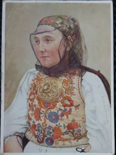 Carte Postala, Costum popular german, 1942