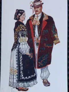 Carte postala, Costume traditionale din Croatia