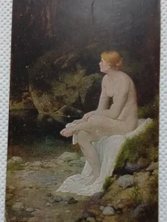 Carte postala, Femeie nud, perioada interbelica