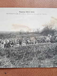 Carte postala, Guerre 1914-1918, Montauville, Cimetiere Militaire du Chichir, 1920