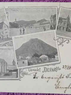 Carte postala, Imagini din Deva, 1899