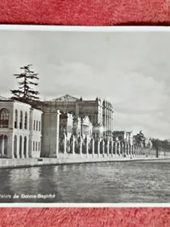 Carte postala, Istanbul, Palatul Dolma - Bagtche, 1955
