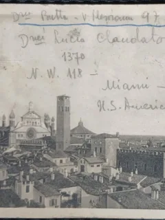 Carte Postala, Italia, Cremona, panorama, 1923