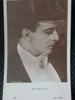 Carte postala, Ivan Petrovich, actor de film si cantaret din Yugoslavia, 1894-1962