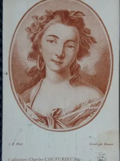 Carte postala, J.B. Huet, Grave par Bonnet, colectia Charles Couturieux