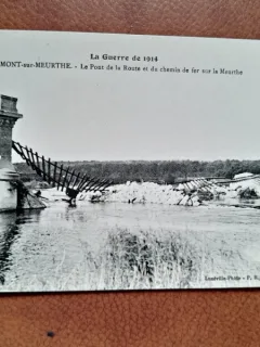 Carte postala le Guerre de 1914, Mont sur Meurthe, inceput de secol XX