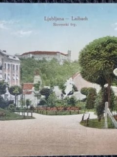 Carte postala, Ljubljana-Laibach, Slovenia, 1916