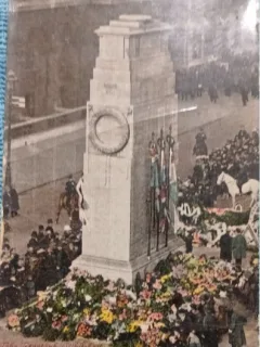 Carte postala, Londra, Cenotaph Whitehall, 1922