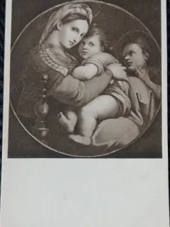 Carte Postala, Munchen, Universal Galeria, Madonna della Sedia, perioada interbelica