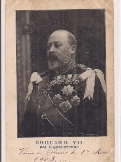 Carte postala necirculata din anul 1903 - Edouard VII, regele Angliei