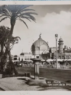 Carte postala, Nice, o parte a Promenadei, 1930
