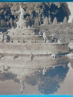 Carte Postala, Parc de Versailles, Bassin de Latone, perioada interbelica