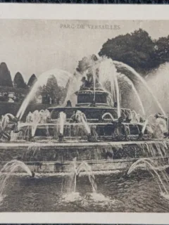 Carte Postala, Parc de Versailles, Bassin de Latone, perioada interbelica