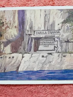 Carte postala, placa memoriala Tabulka Traiana, perioada interbelica