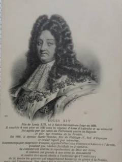 Carte postala, Portret Louis XIV, perioada interbelica