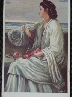 Carte postala, Reproducere Femme grecque-M. Lorch