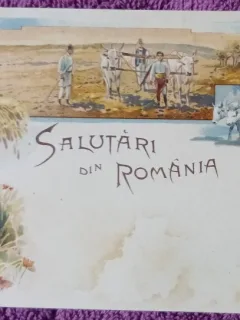 Carte postala, Salutari din Romania, perioada interbelica