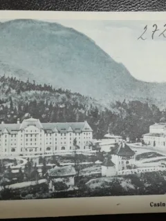 Carte postala, Sinaia, Cazinoul si Hotel Palace, 1930