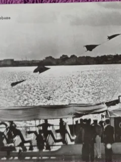 Carte postala, Statia de hidrobuze de la Mangalia, 1953