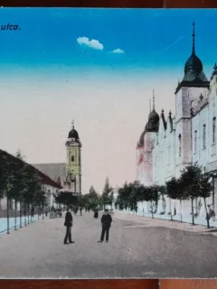 Carte postala, Szentes, oras in Ungariastrada Petofi, perioada interbelica