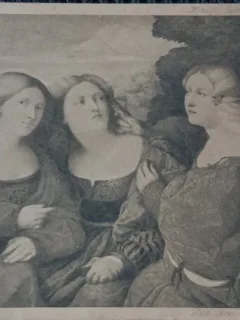 Carte Postala, tablou de la Galeriile din Dresden, perioada interbelica