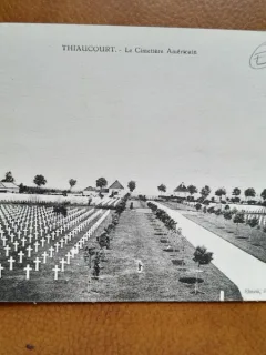 Carte postala, Thiaucourt, La Cimetiere Amerikain, inceput de secol XX
