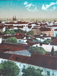 Carte postala, Timisoara, vedere generala, 1925