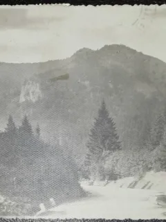 Carte postala, Tusnad iarna, 1933