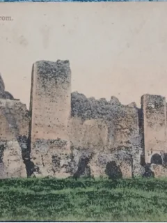 Carte postala, Ungaria, Ruinele castelului Solymos, perioada interbelica