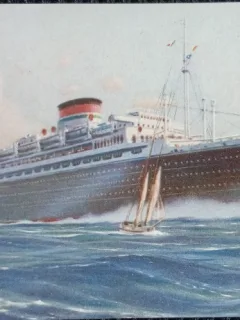 Carte Postala, Vapor Neptunia Oceania, Mediterraneo-Sus America, perioada interbelica