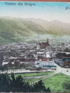Carte postala, vedere din Brasov, 1923