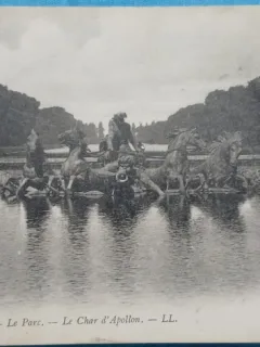 Carte Postala, Versailles, Le Parc, Le Char dApollo, perioada interbelica