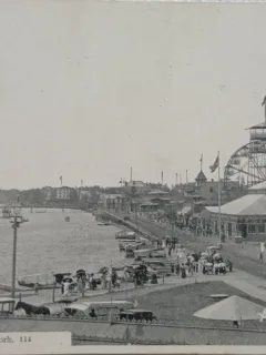 Carte Postala, Weslay Lake, Asbury Park U.S. A., perioada interbelica