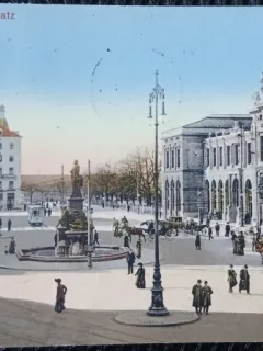 Carte Postala, Zurich, Bahnhofplatz, 1913