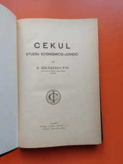 Cekul- studiu economico juridic- Galesescu Pik