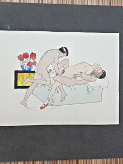 Desen erotic (cu passepartout)